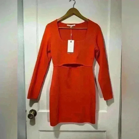 NWT Endless Rose Cutout Knit Mini Bodycon Dress - Picture 5 of 7